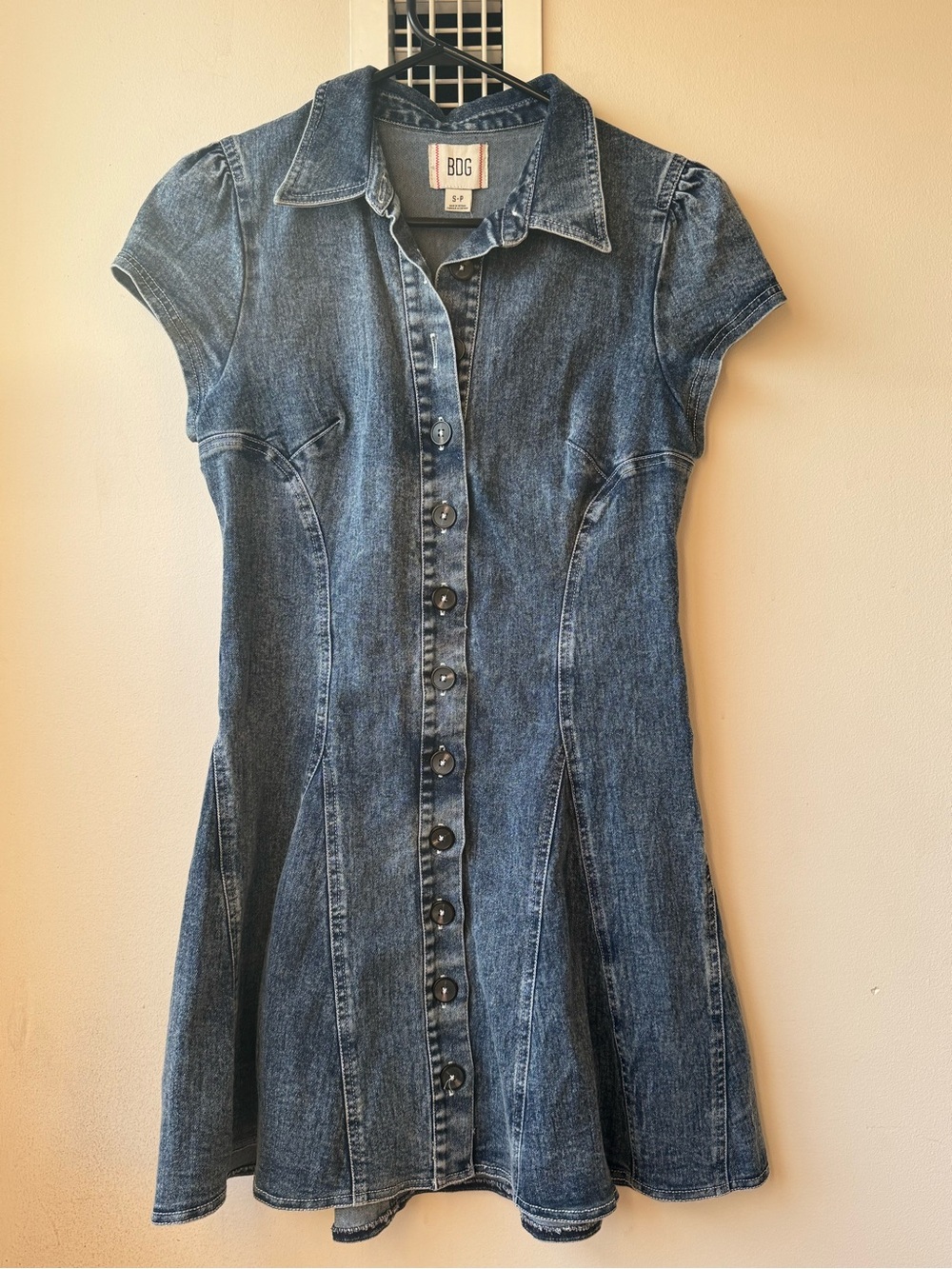NWT - BDG Blue Denim Button-Up Dress